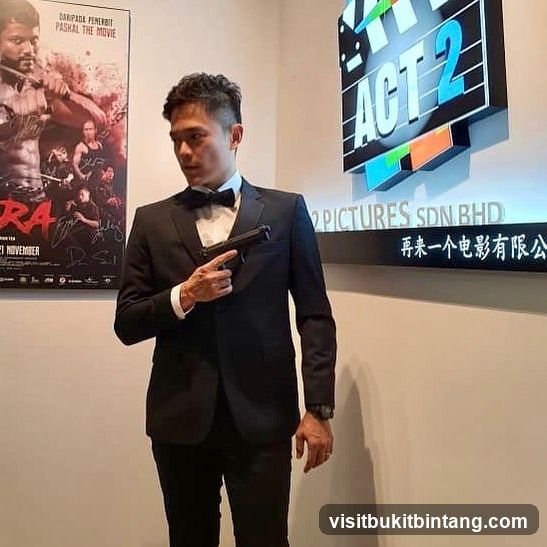 Man in Tuxedo Holding a Gun