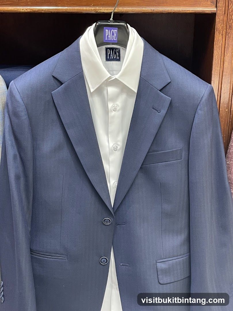 Blue Suit Jacket and White Shirt