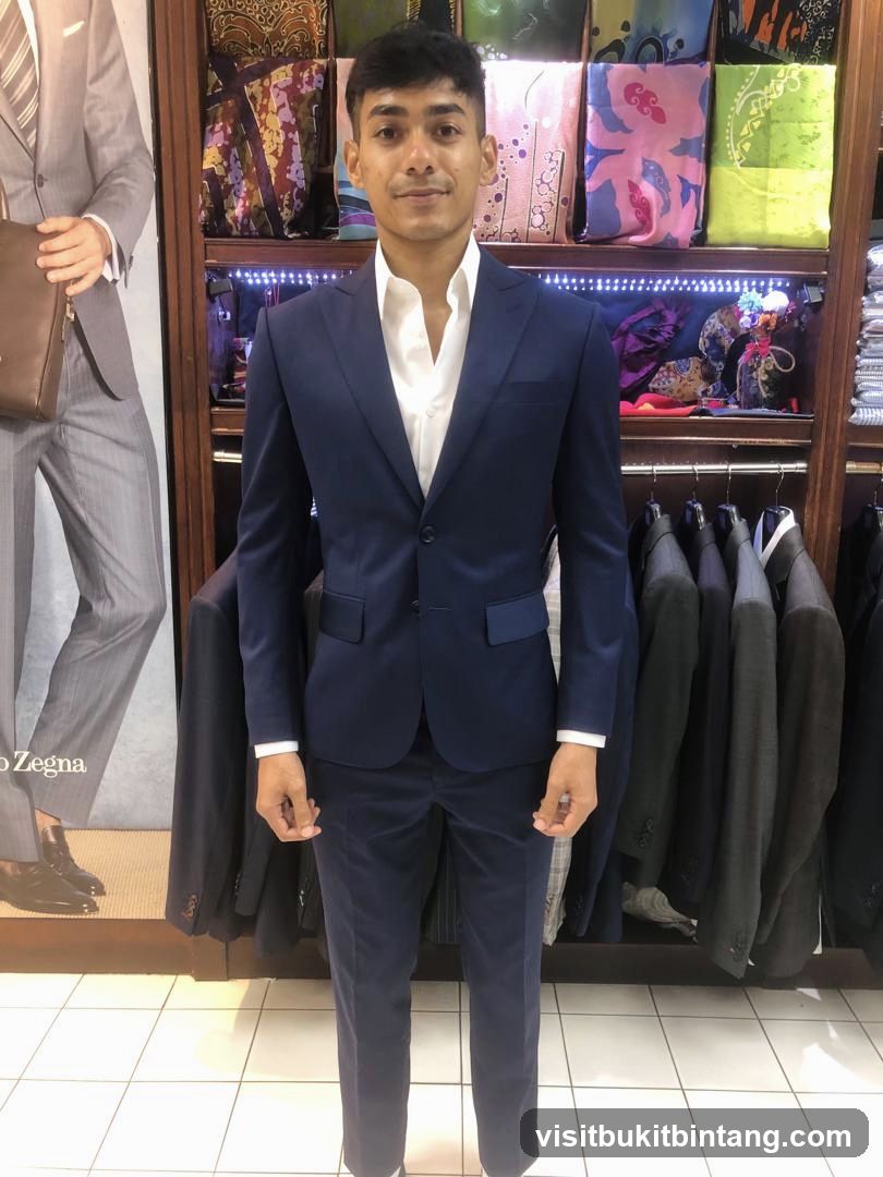 Man in a blue suit