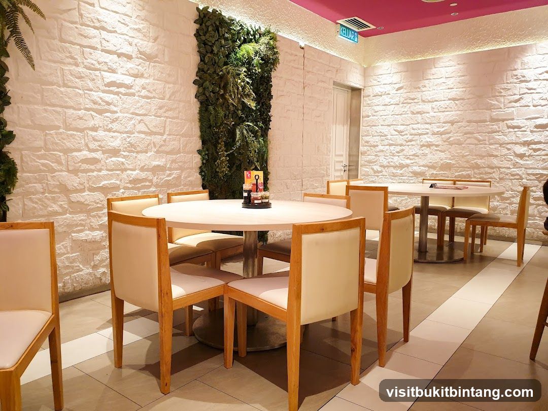Restaurant Interior with Tables and Chairs