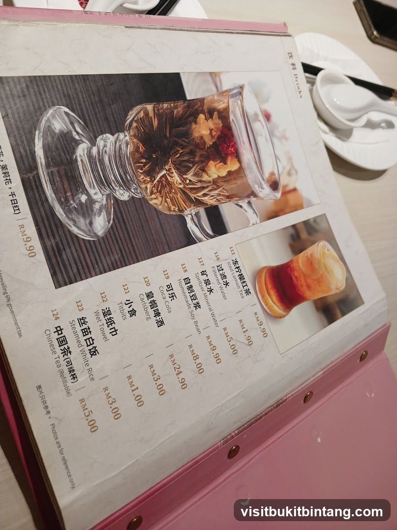 Drinks Menu