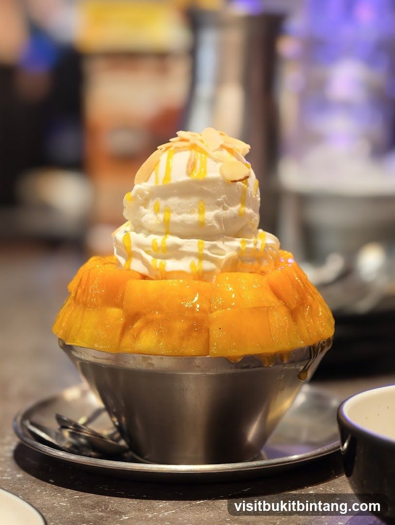 Mango Shaved Ice Dessert