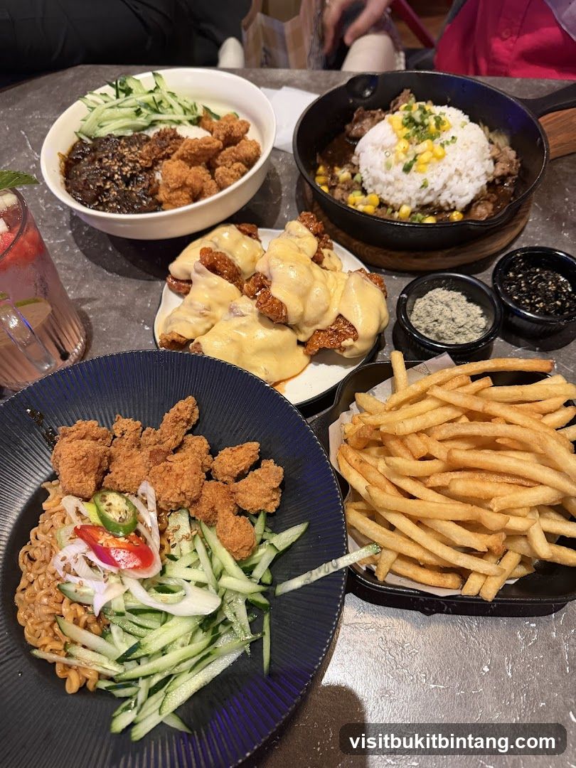 Table with various dishes