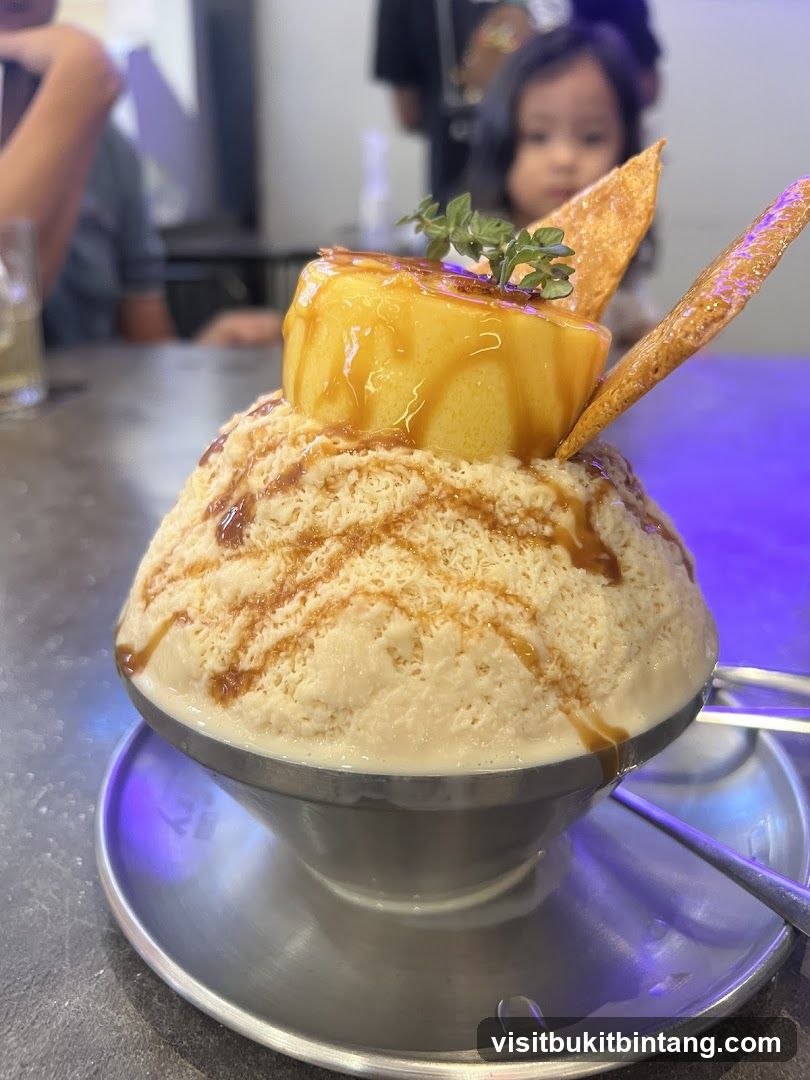 Dessert with Caramel Drizzle