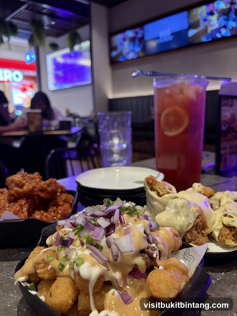 Fried Food Platter with Drink