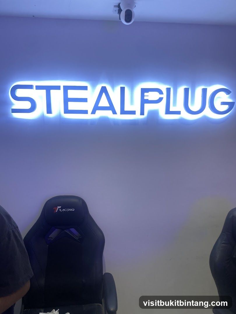 Stealplug Signage and Gaming Chairs