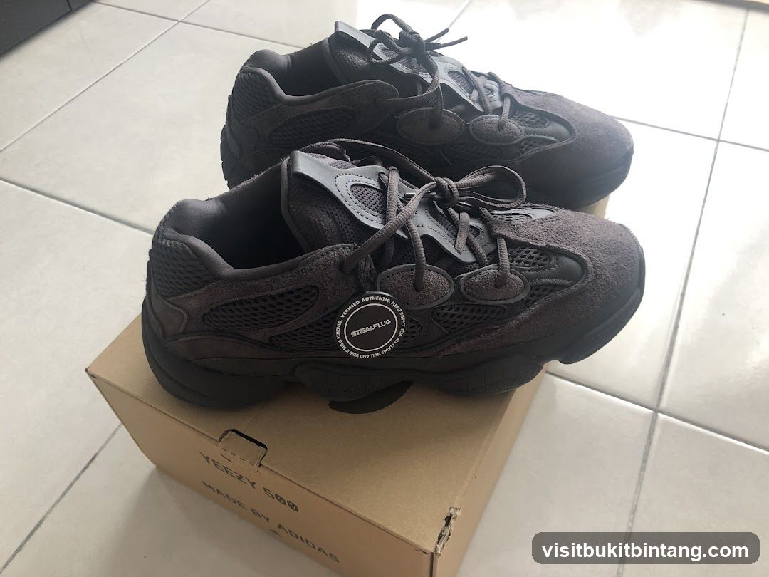Dark Gray Adidas Yeezy 500 Sneakers