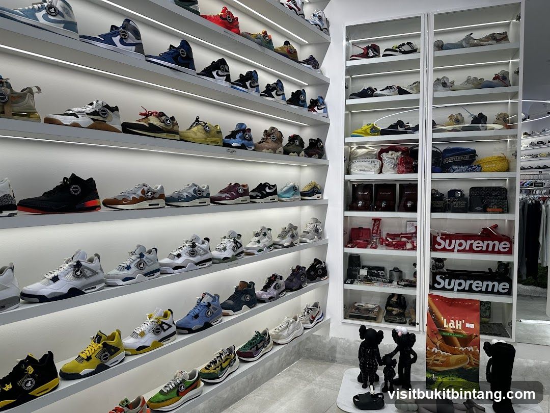 Sneaker and Apparel Store Display