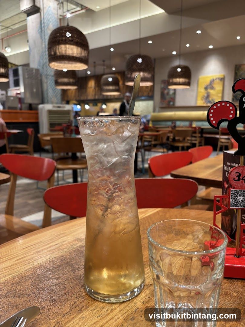 Restaurant Interior with Drink