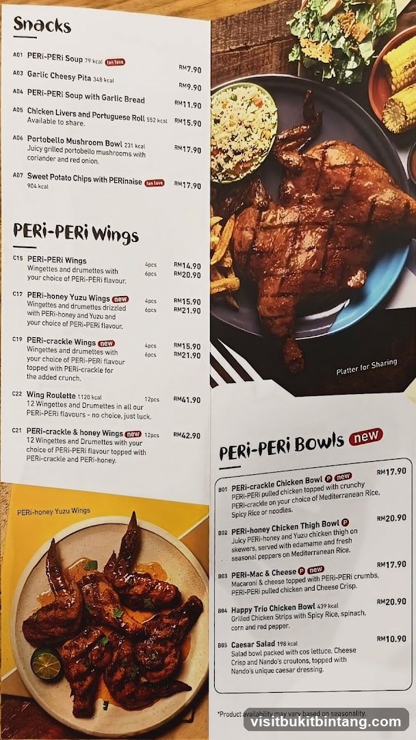 PERI-PERI Snacks and Bowls