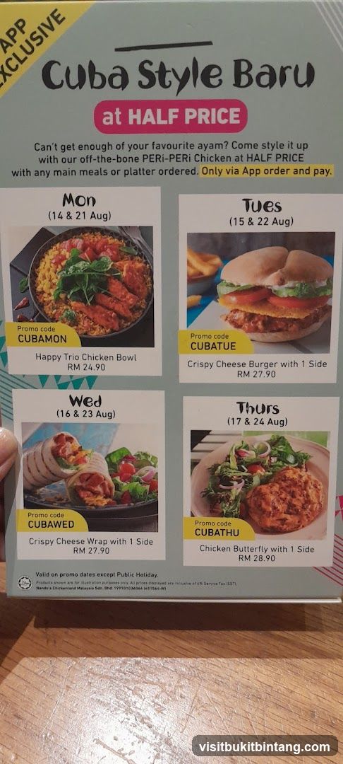 Cuba Style Baru at Half Price Promotion