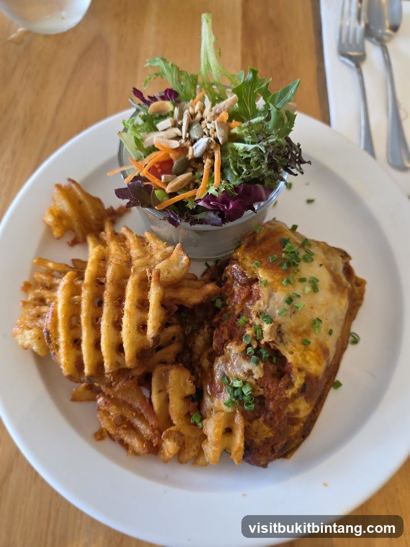 Waffle Fries and Lasagna