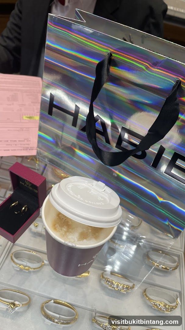 Jewelry Store Display with Coffee