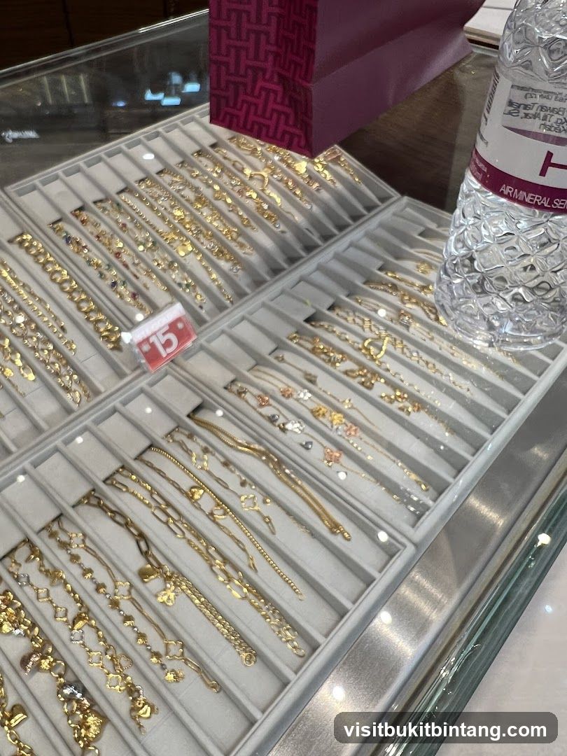 Display of Gold Bracelets