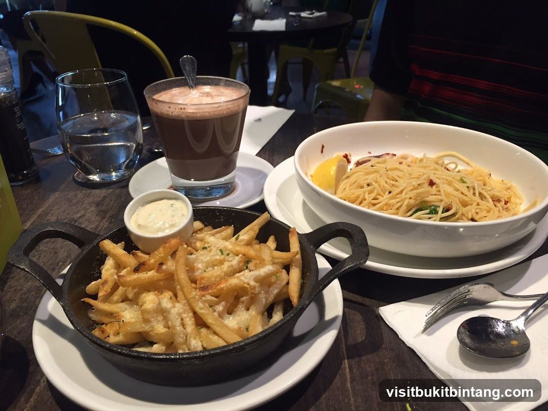 Table with Food and Drink