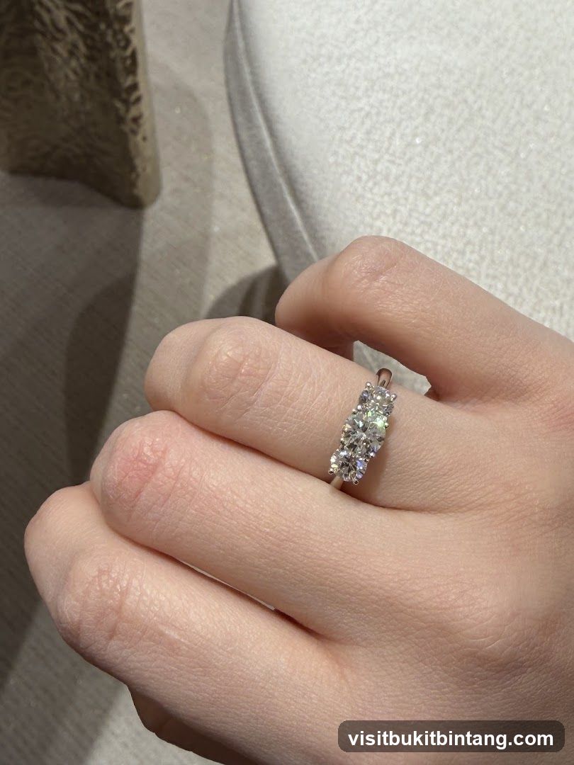 Diamond Ring on Hand