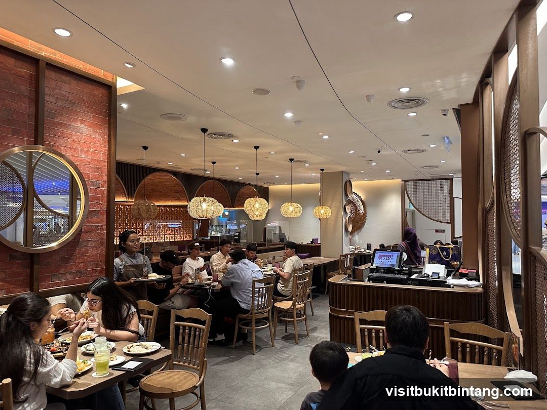 Restaurant Interior with Diners