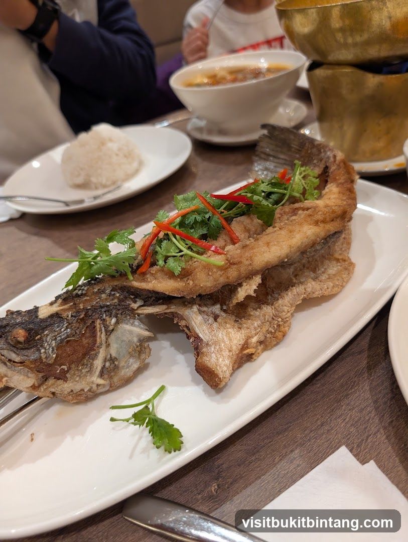 Fried Fish with Rice and Soup
