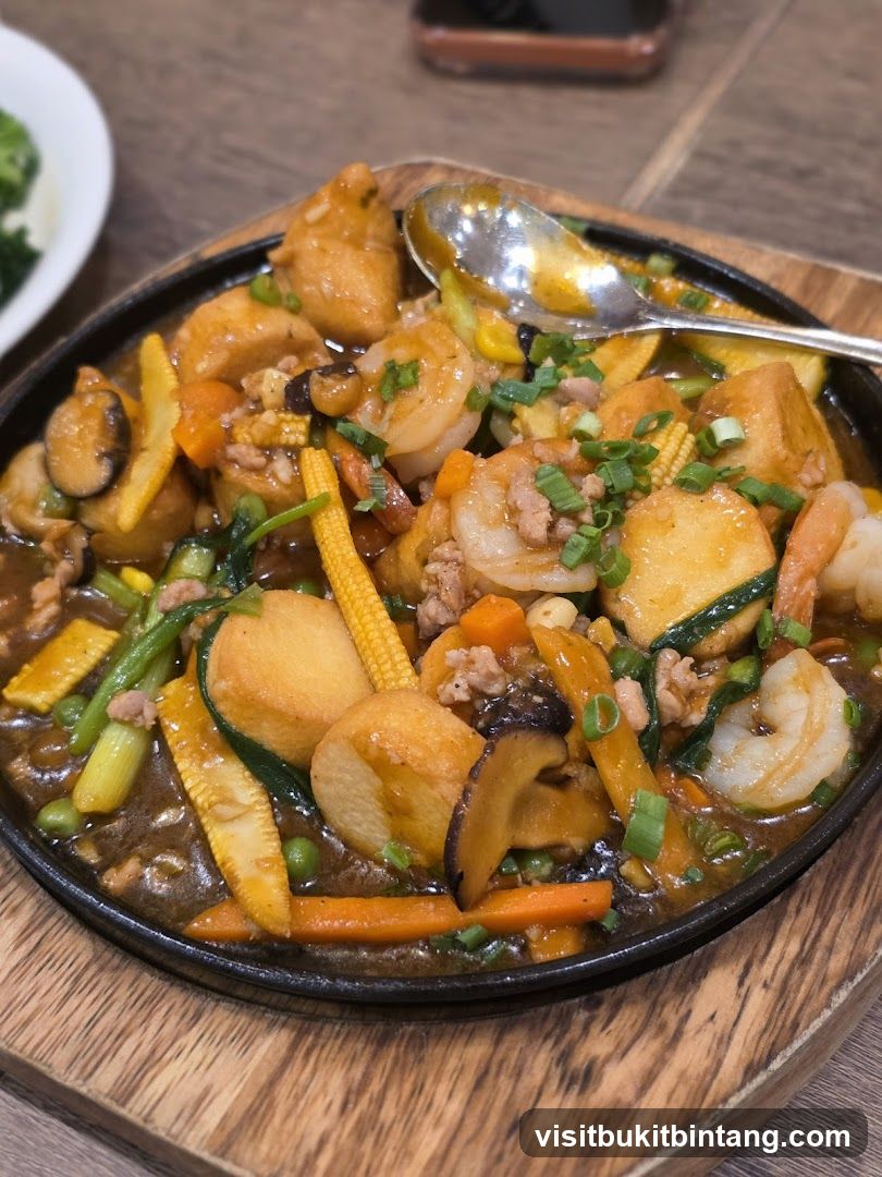 Sizzling Tofu and Shrimp Stir-fry