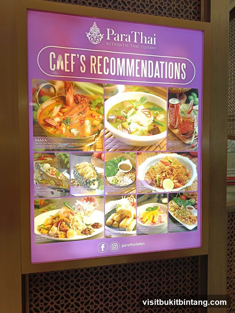 Chef's Recommendations