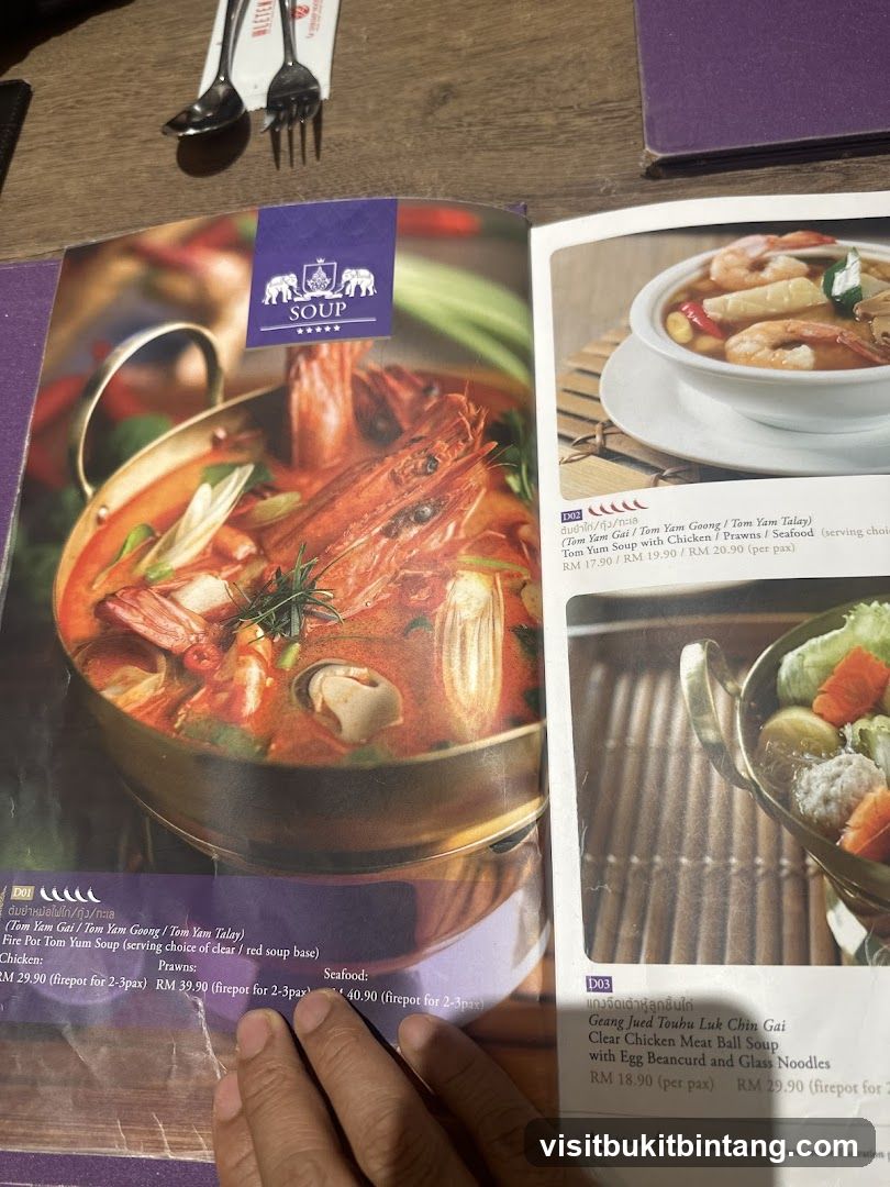 Soup Menu