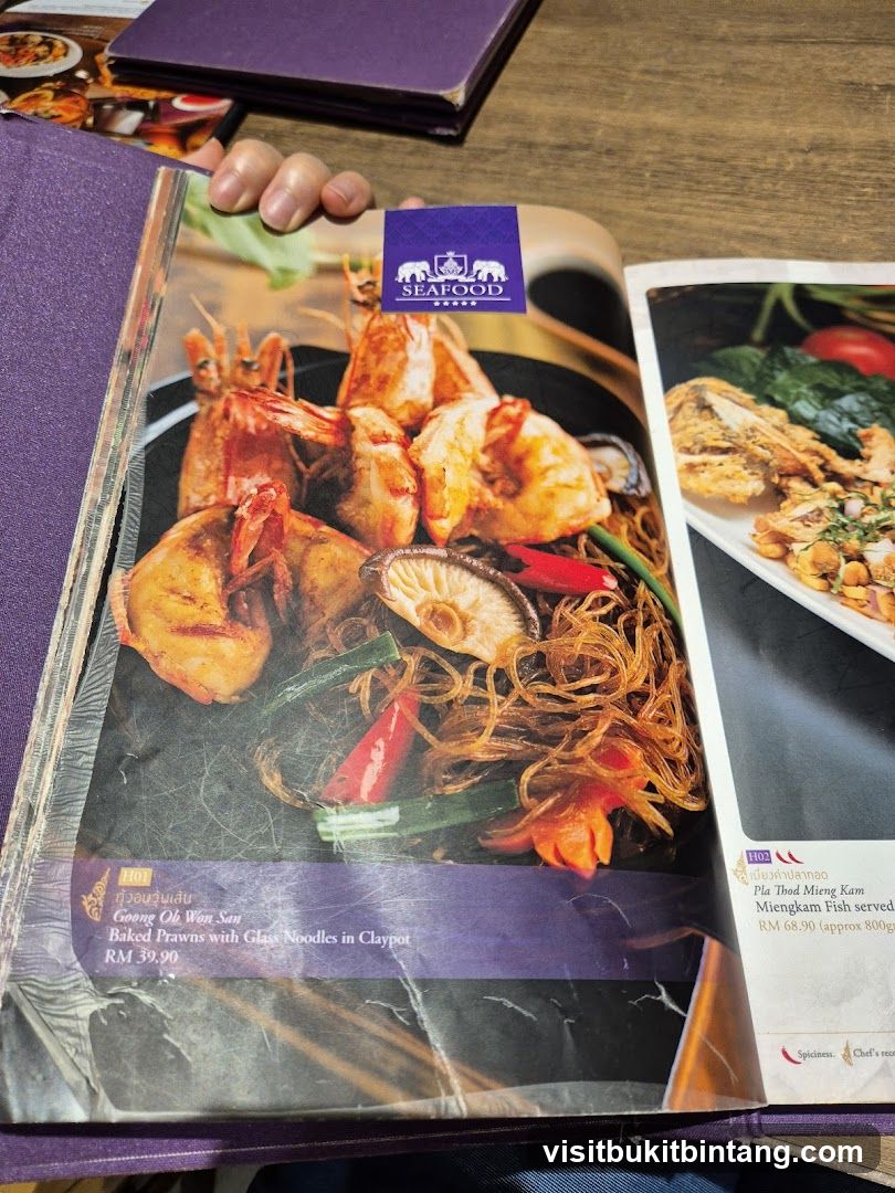 Seafood Menu