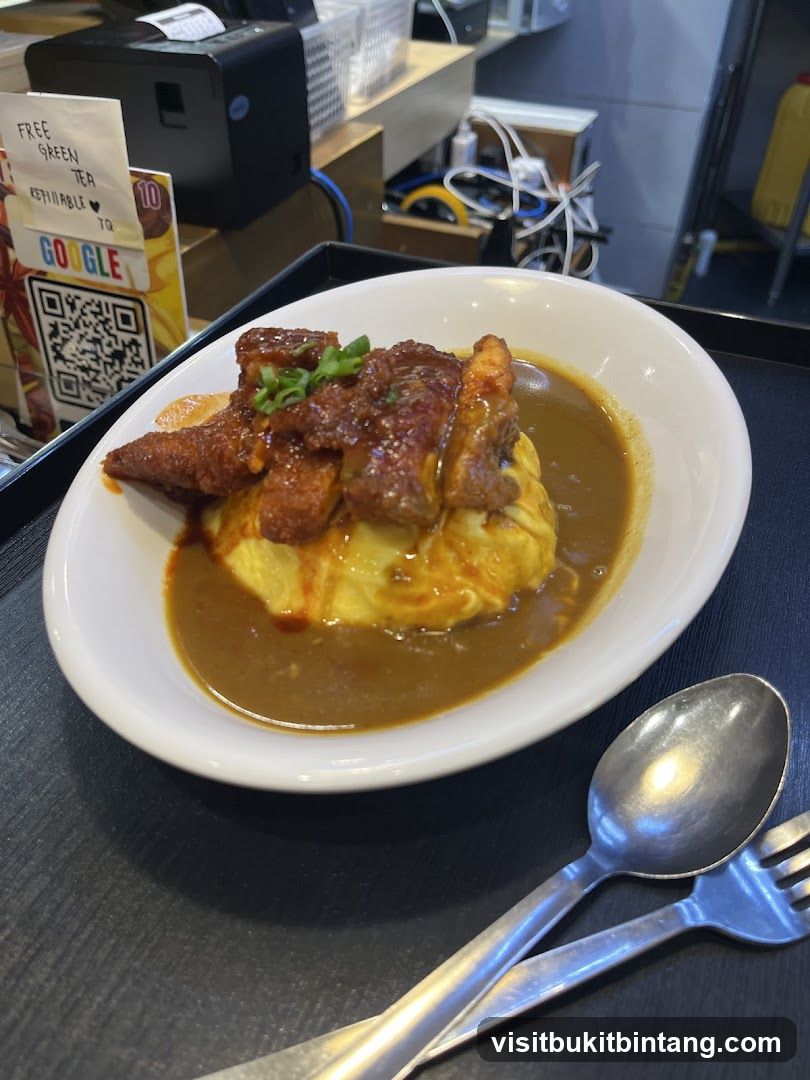 Omelette Curry with Meat