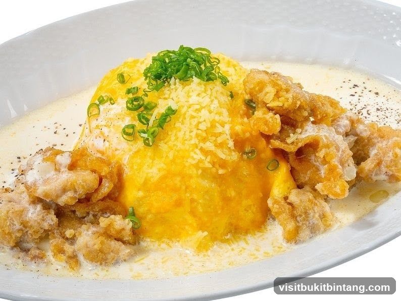 Omurice with Fried Chicken