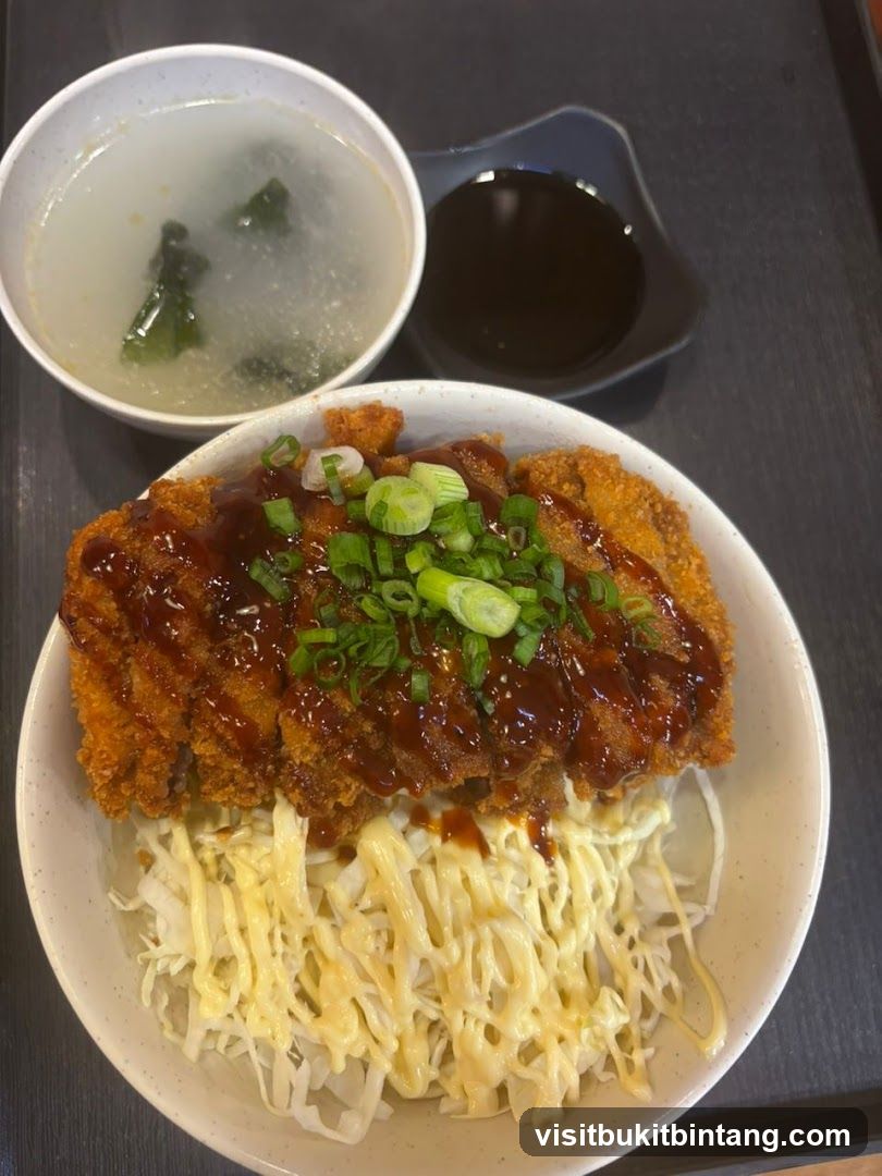 Katsu Don with Soup and Sauce