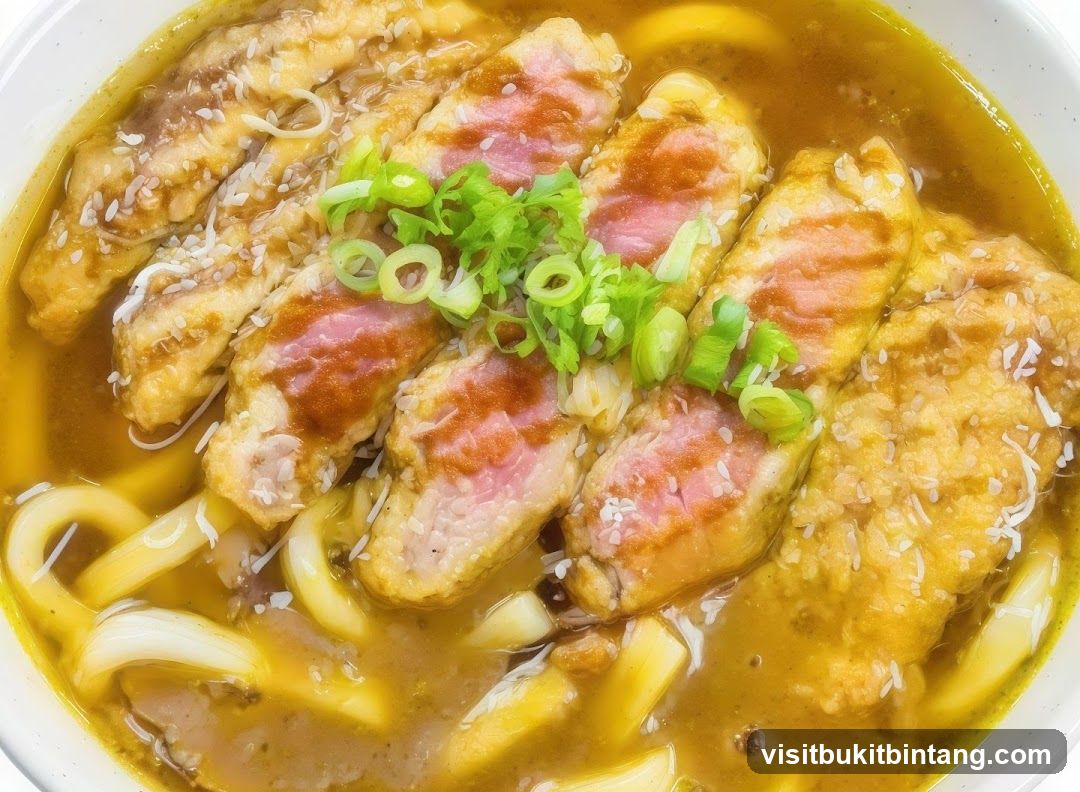 Curry Udon with Sliced Meat