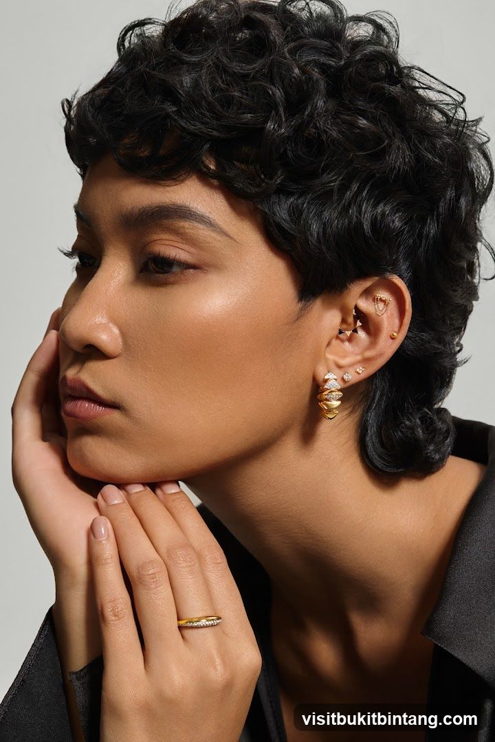 Woman wearing jewelry