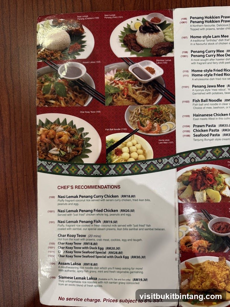Chef's Recommendations