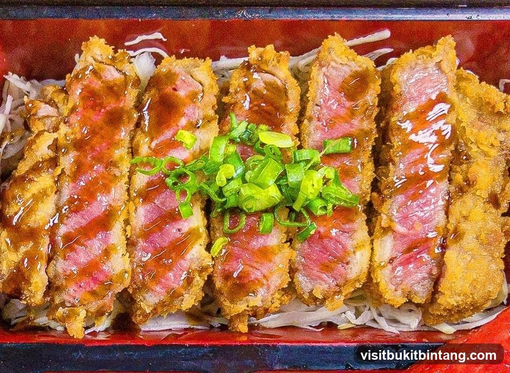Fried Beef with Sauce and Scallions