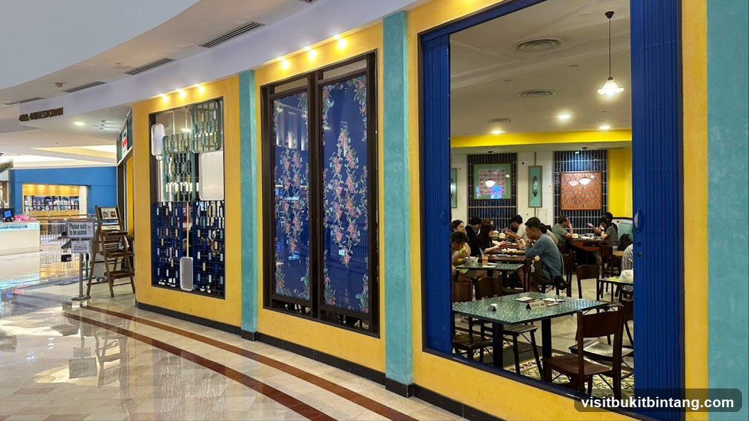 Restaurant Interior with Colorful Facade