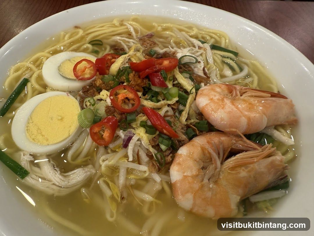 Noodle Soup with Shrimp and Egg