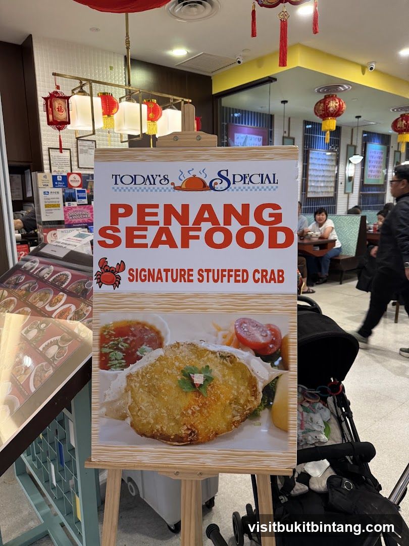Today's Special Penang Seafood Signature Stuffed Crab