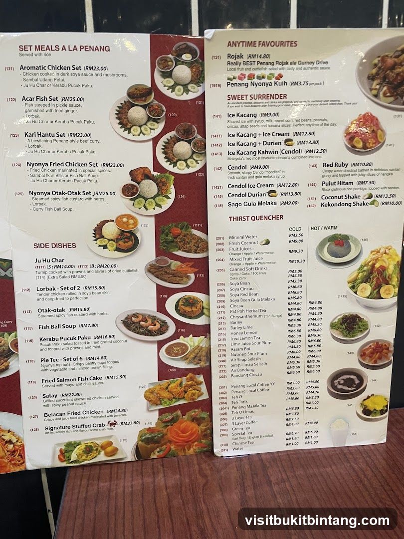 Set Meals A La Penang