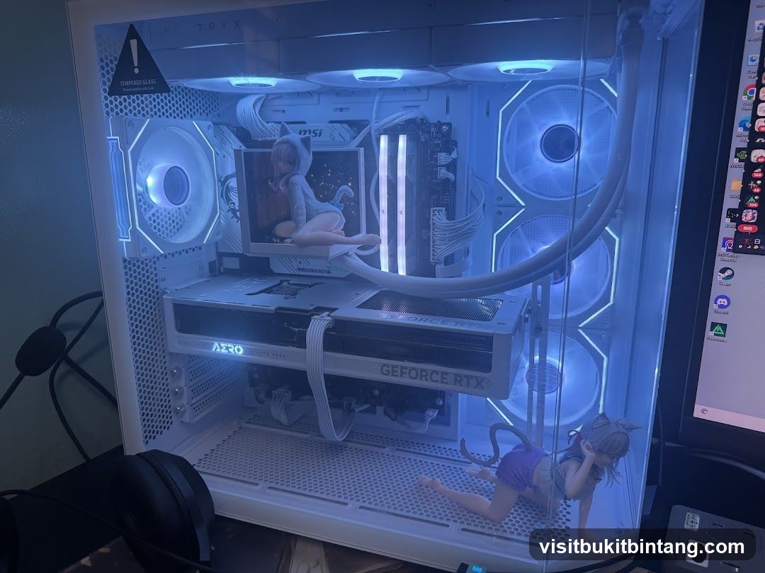 Custom PC Build with Anime Figurines
