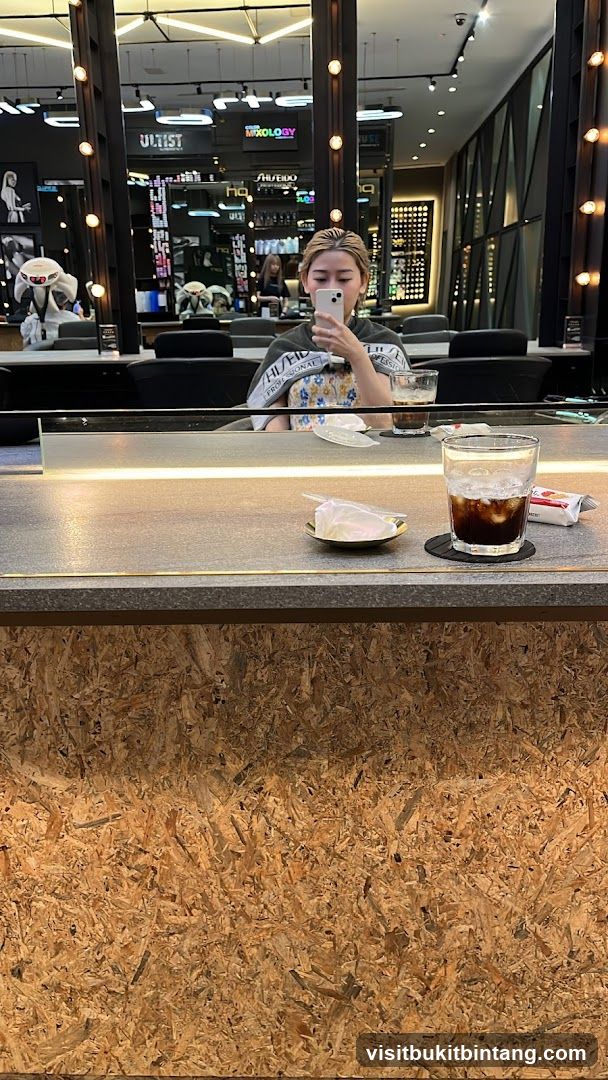 Salon Interior with Customer