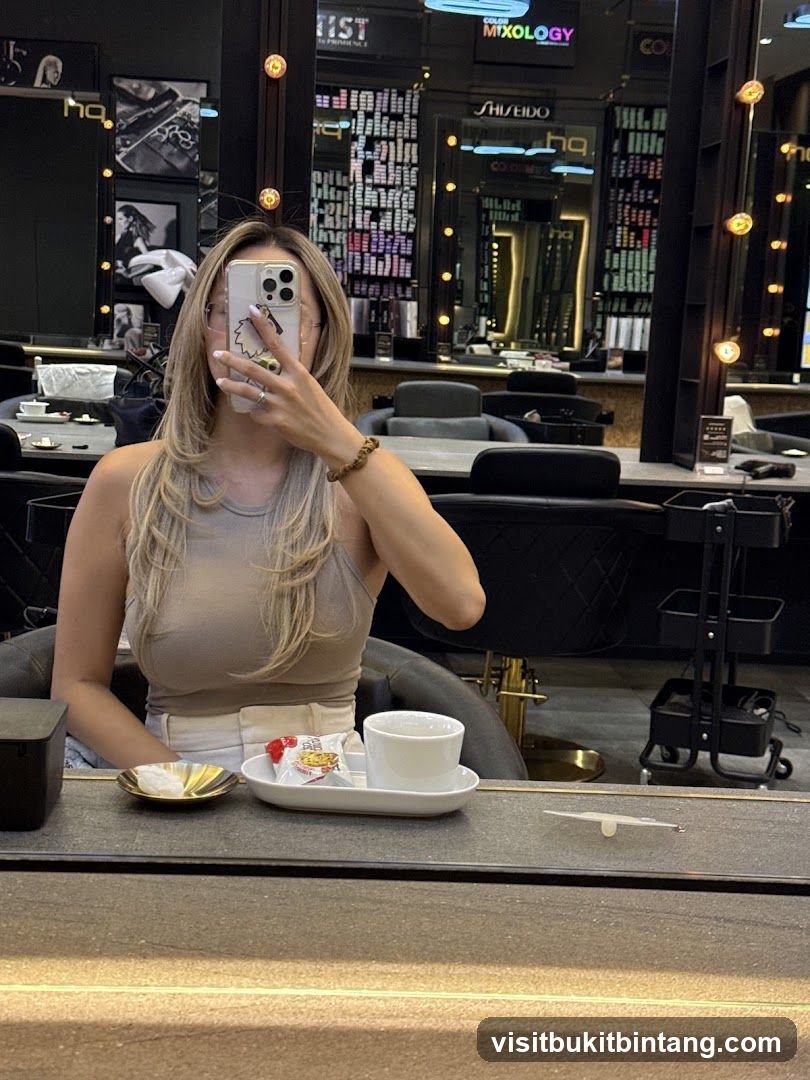 Salon Interior with Client
