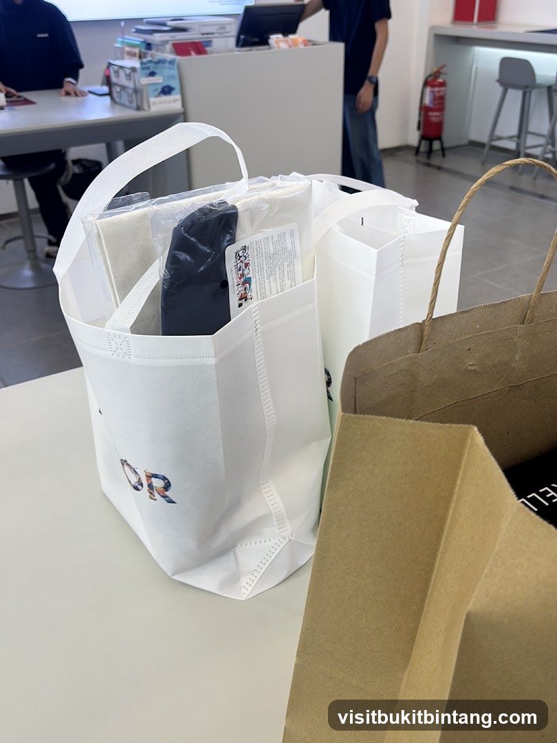 Shopping Bags with Merchandise