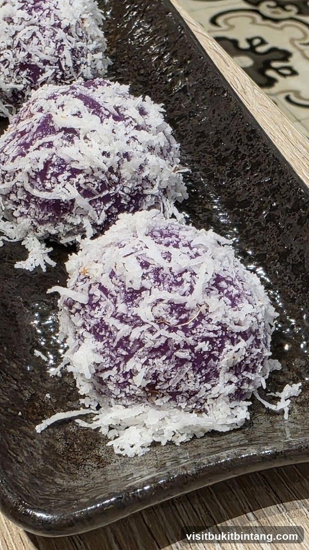 Purple Sweet Potato Balls with Coconut