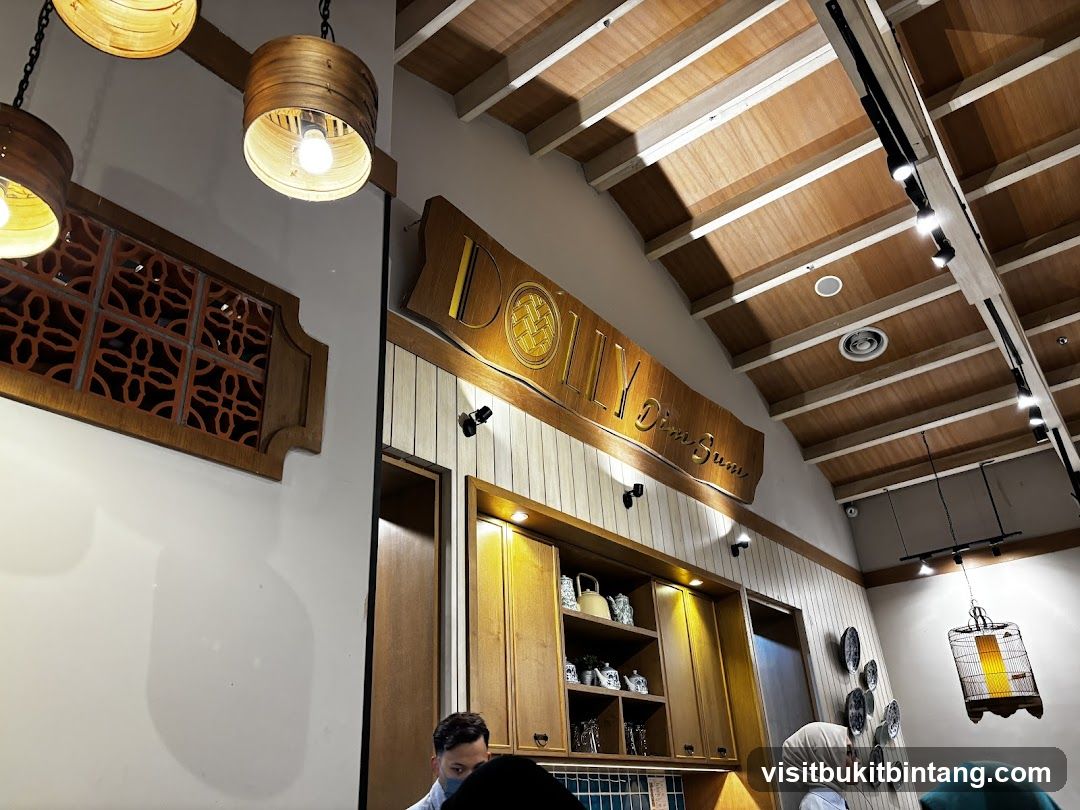 Restaurant Interior with Signage