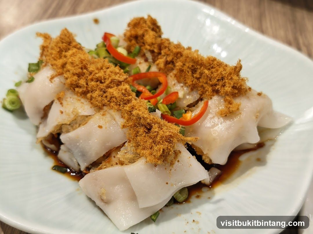 Steamed Rice Rolls with Toppings
