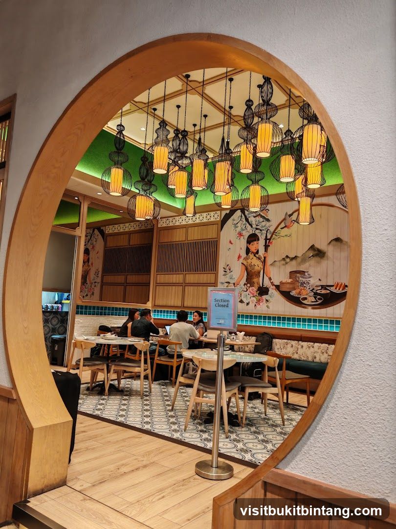 Restaurant Interior with Asian-Inspired Decor
