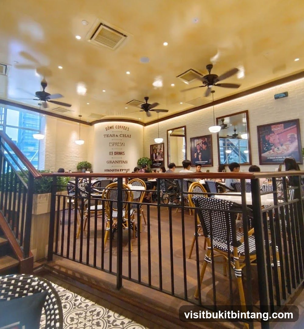 Cafe Interior with Seating and Menu