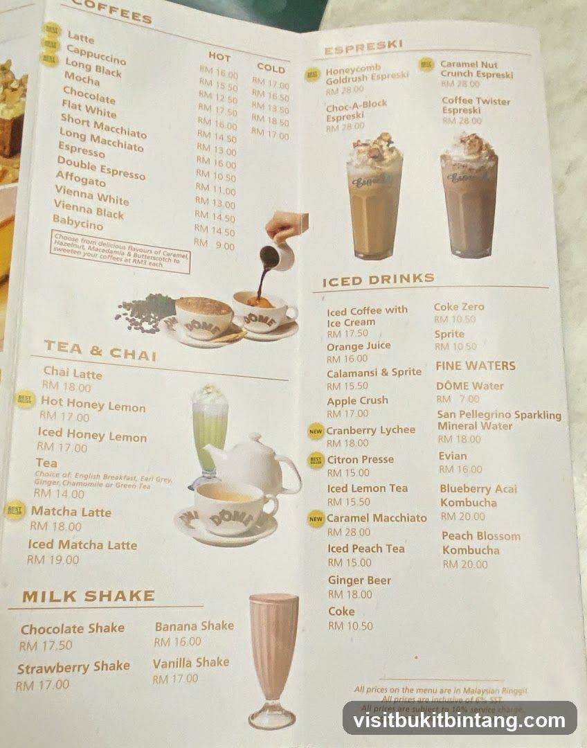 Coffee Menu