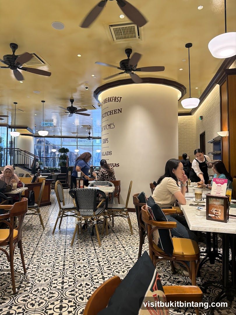 Cafe Interior with Patrons