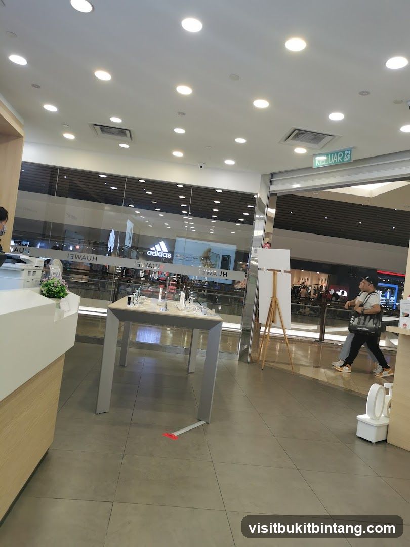 Store Interior with Display Tables