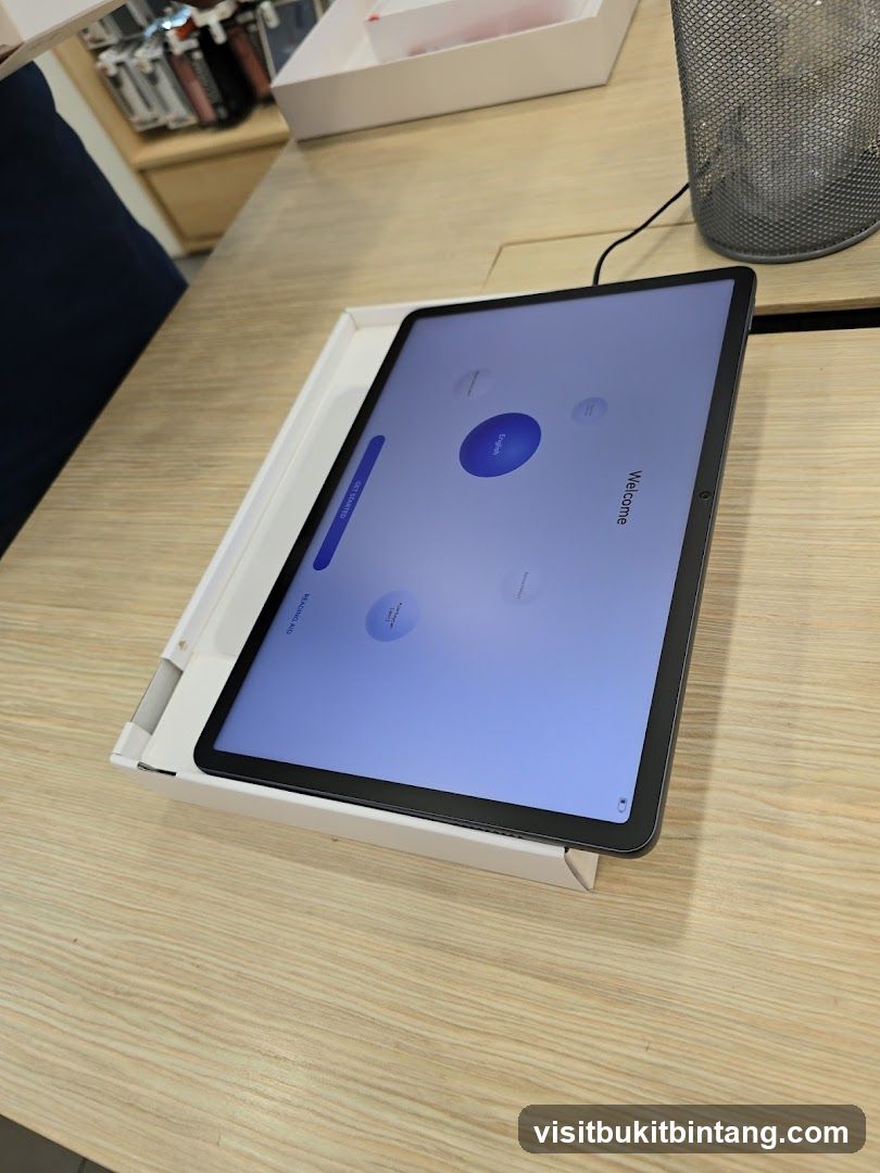 Tablet Welcome Screen